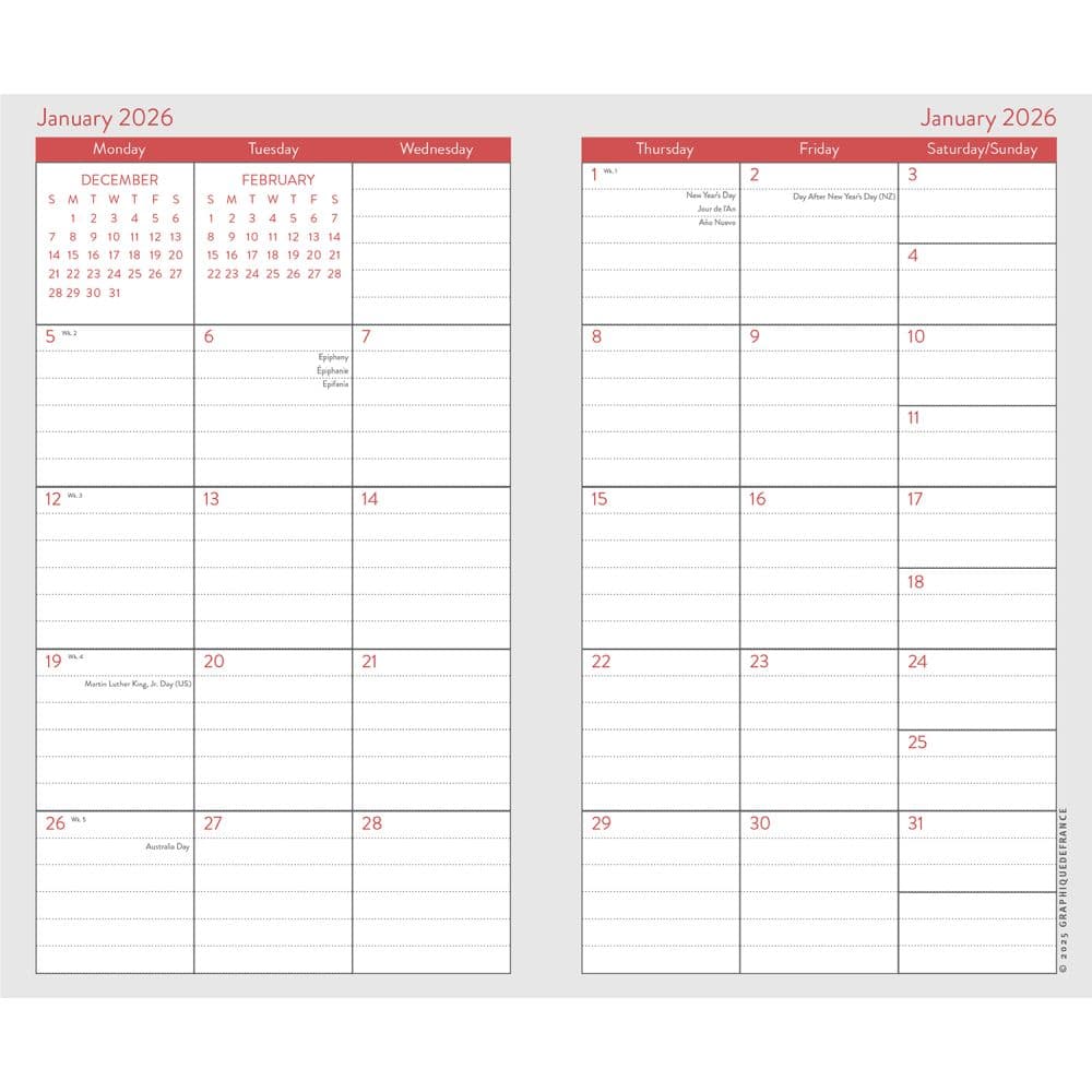 Happy Floral 2026 2 Year Pocket Planner Second Alternate Image