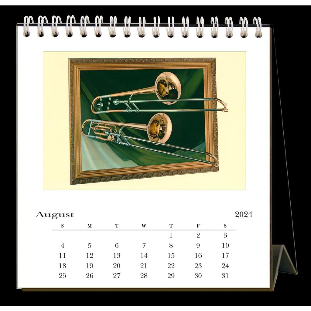 Music 2024 Easel Desk Calendar Second Alternate Image width=&quot;1000&quot; height=&quot;1000&quot;