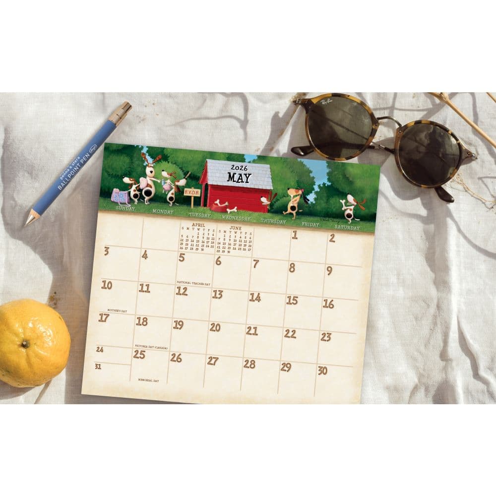 Dogs Life 2026 Magnetic Calendar by Ned Young Second Alternate Image