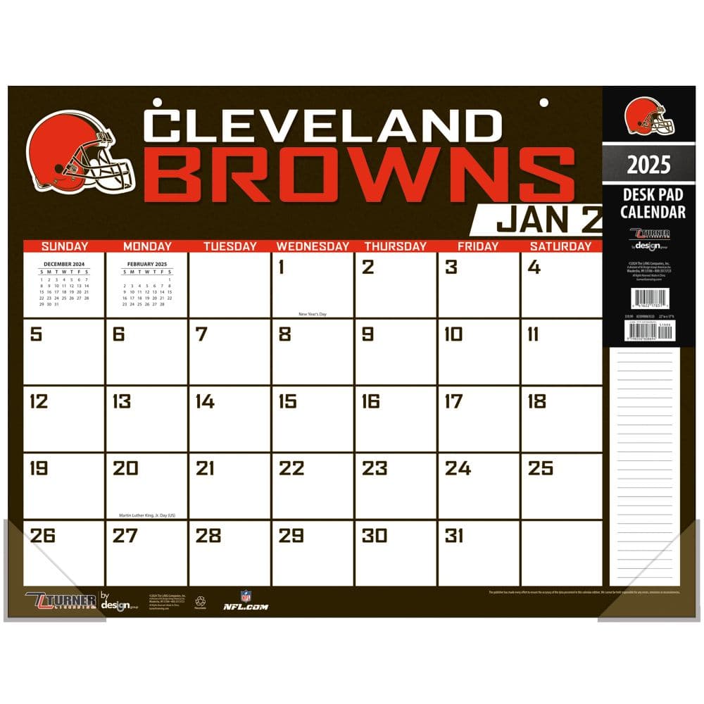 NFL Cleveland Browns 2025 Desk Pad