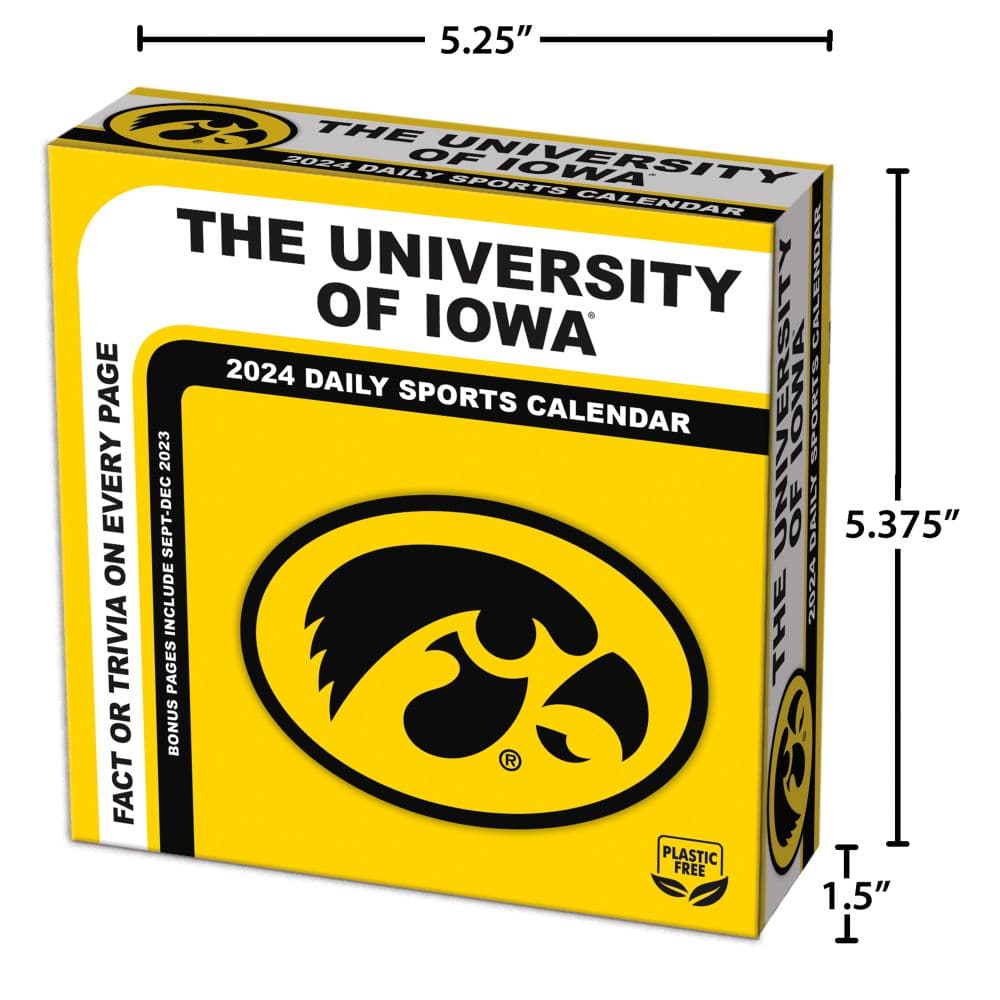 Iowa Hawkeyes 2024 Desk Calendar