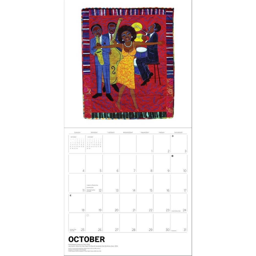 Faith Ringgold 2026 Wall Calendar Fifth Alternate Image