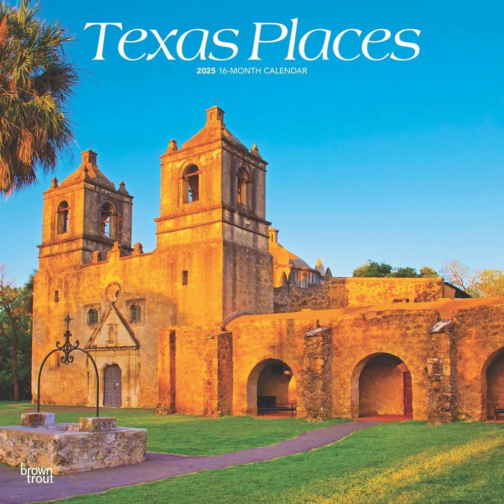 Texas Places 2025 Wall Calendar Main Image