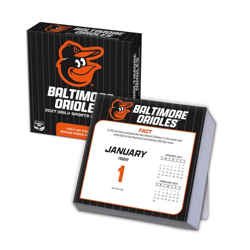 image MLB Baltimore Orioles 2027 Desk Calendar Main Product Image