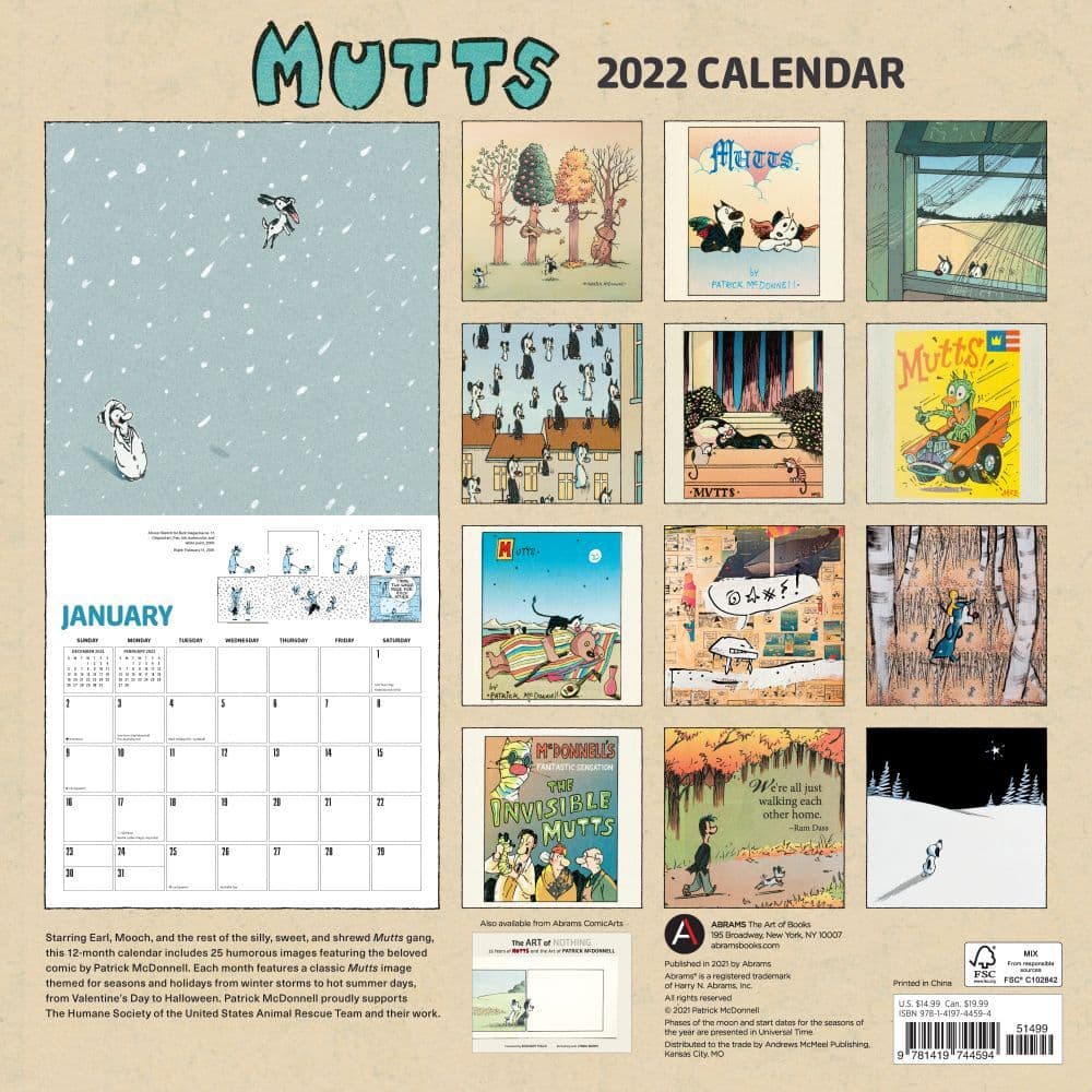 Mutts 2022 Wall Calendar - Calendars.com