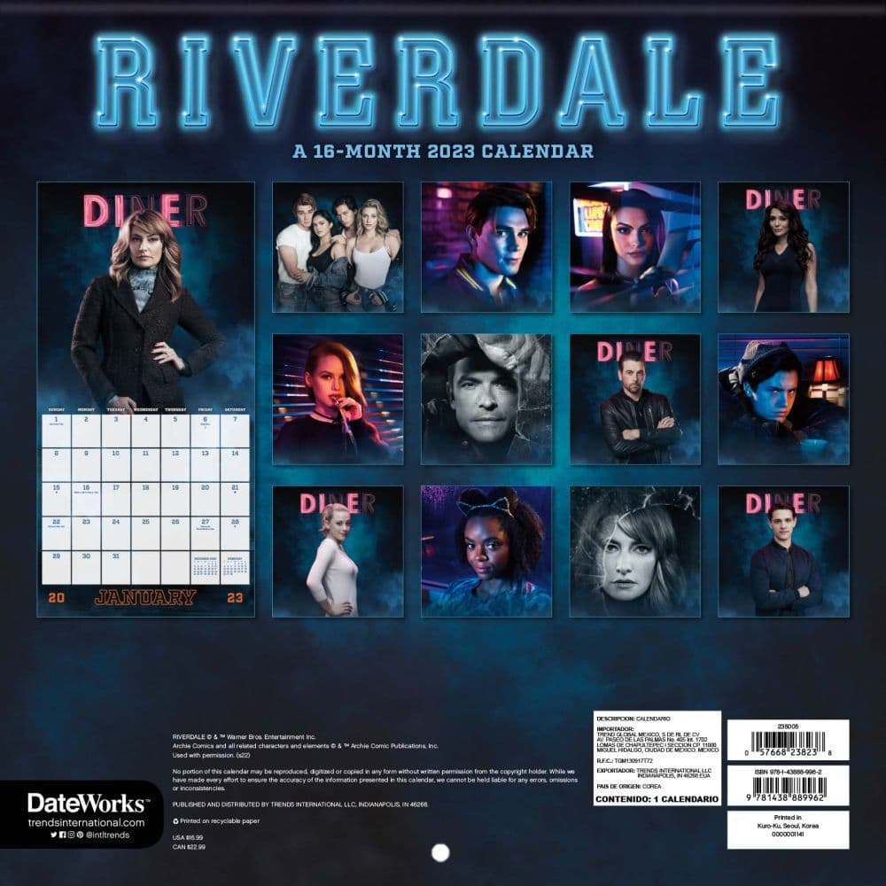 Riverdale 2023 Wall Calendar - Calendars.com
