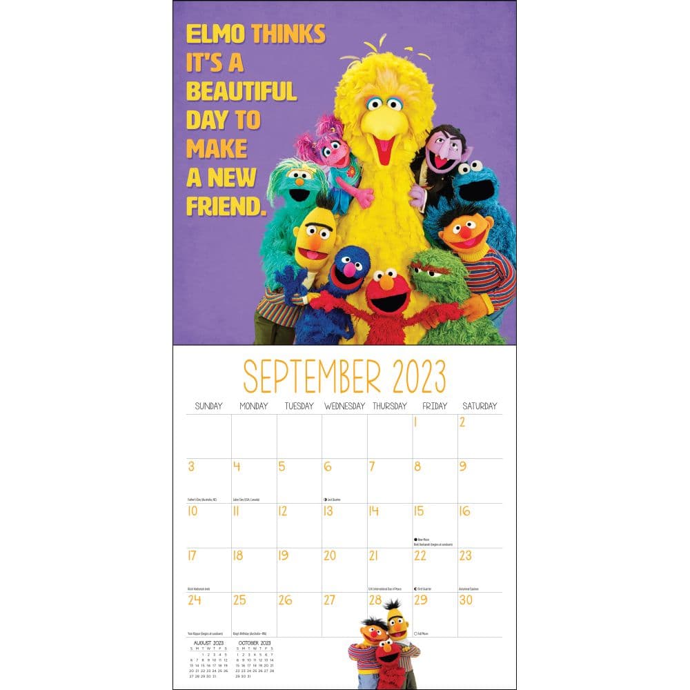 Sesame Street 2024 Wall Calendar - Calendars.com