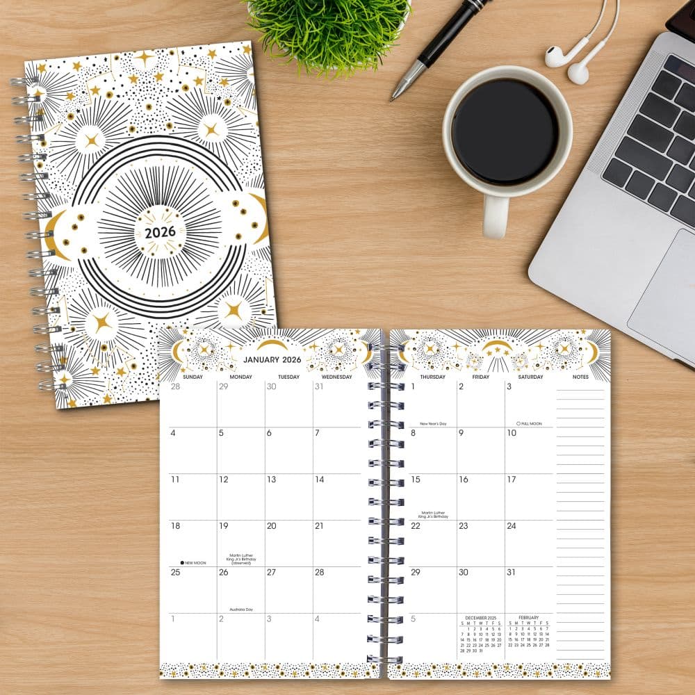 Designer Celestial Dreams Weekly 2026 Planner Fourth Alternate Image