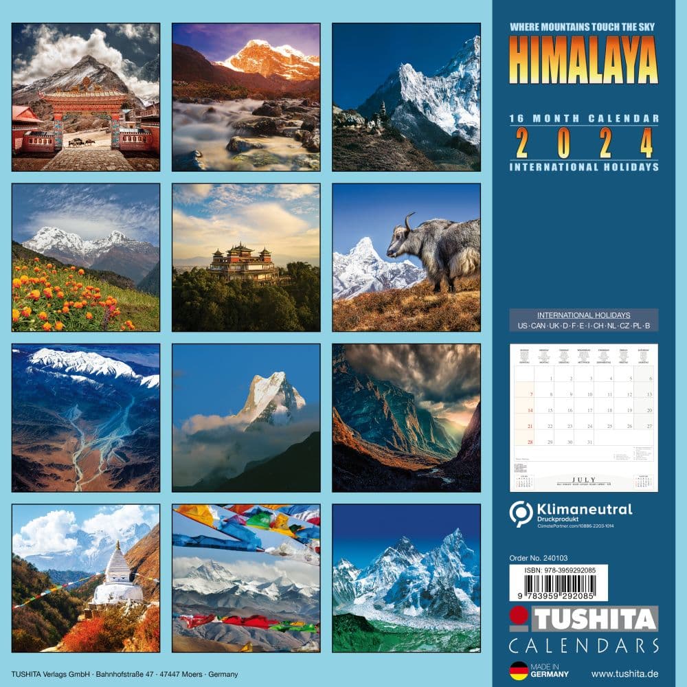 Himalaya 2024 Wall Calendar First Alternate Image width=&quot;1000&quot; height=&quot;1000&quot;