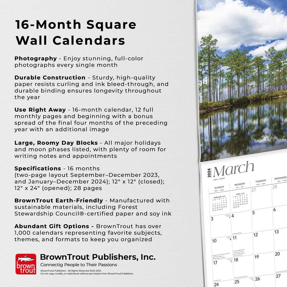 Georgia Wild and Scenic 2024 Wall Calendar Third Alternate  Image width=&quot;1000&quot; height=&quot;1000&quot;