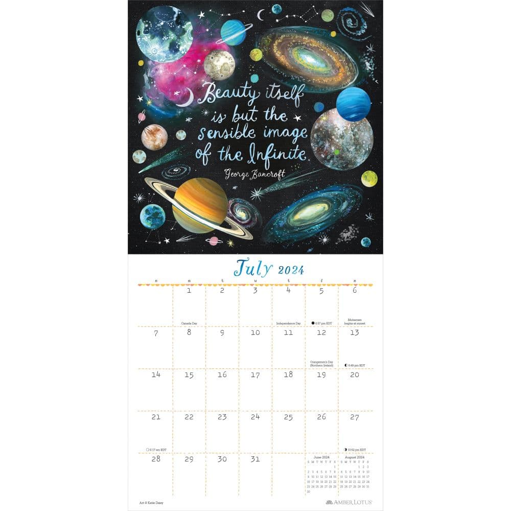 Katie Daisy 2024 Mini Wall Calendar