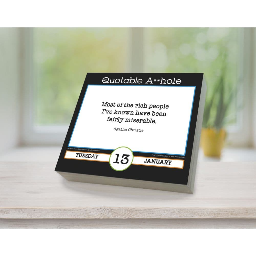 Quotable Asshole 2026 Desk Calendar Fourth Alternate Image