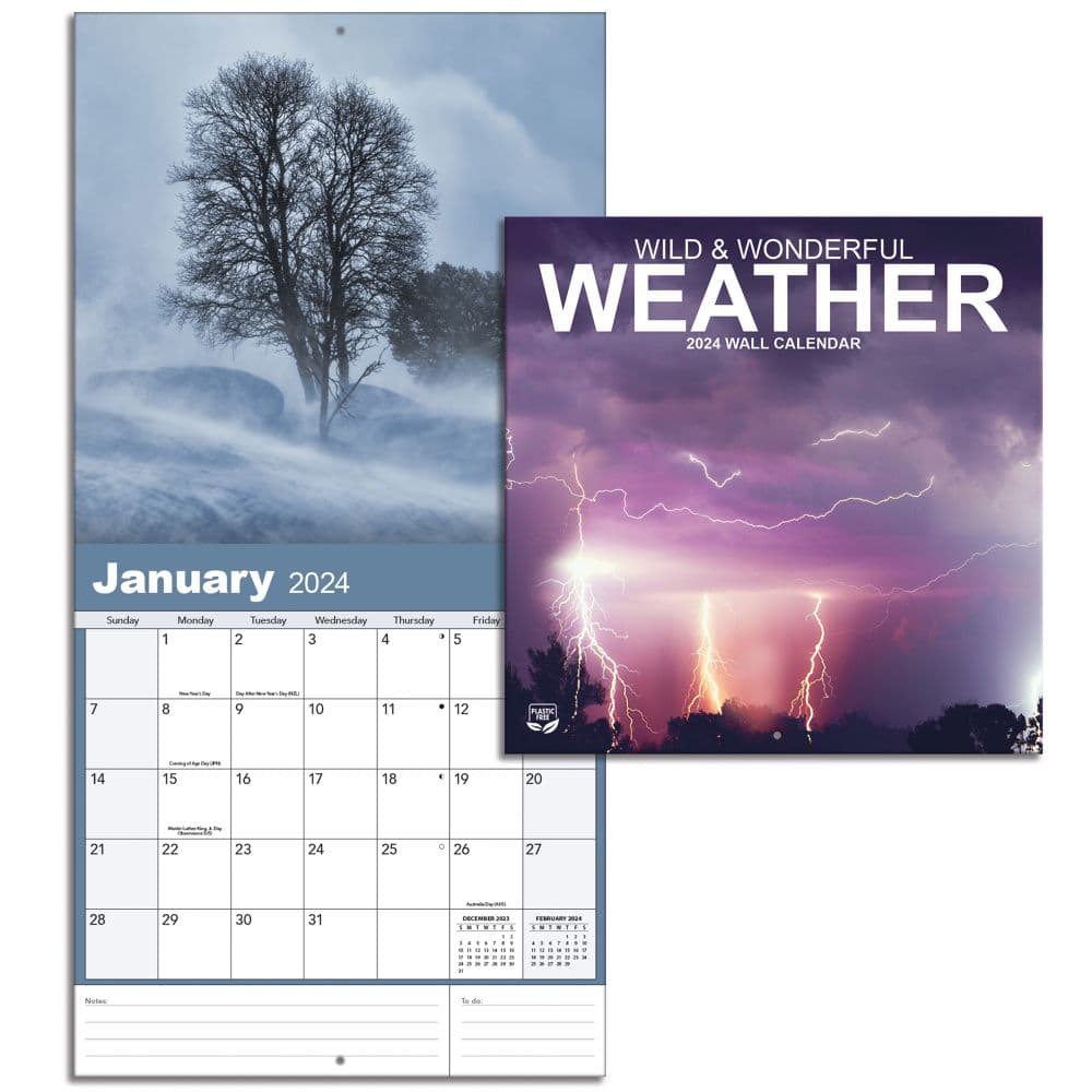 Wild and Wonderful Weather 2024 Mini Wall Calendar Fourth Alternate Image width=&quot;1000&quot; height=&quot;1000&quot;