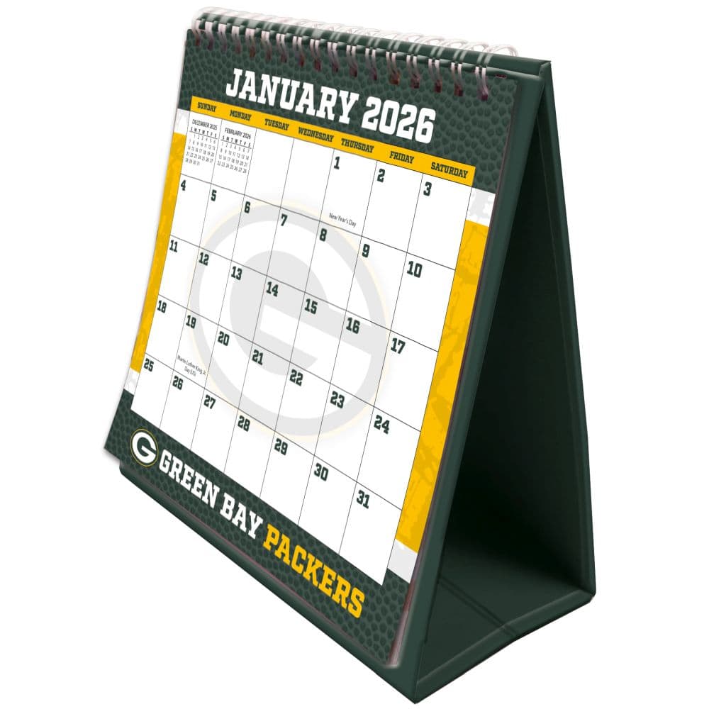 NFL Green Bay Packers 2026 Easel Desk Calendar First Alternate image