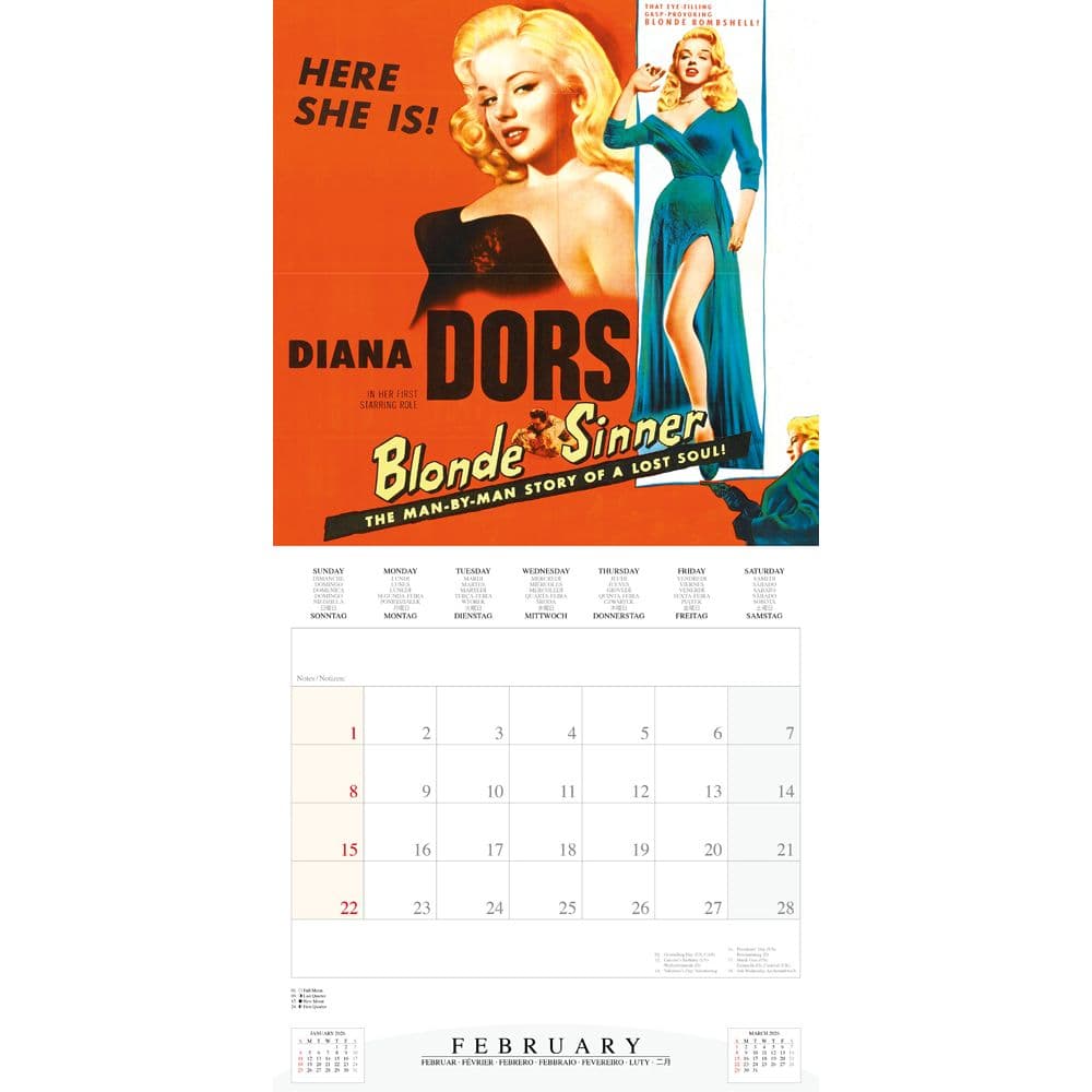 Cinema Noir 2026 Wall Calendar Fourth Alternate Image