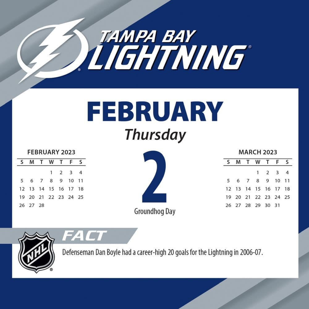 Tampa Bay Lightning 2023 Desk Calendar - Calendars.com