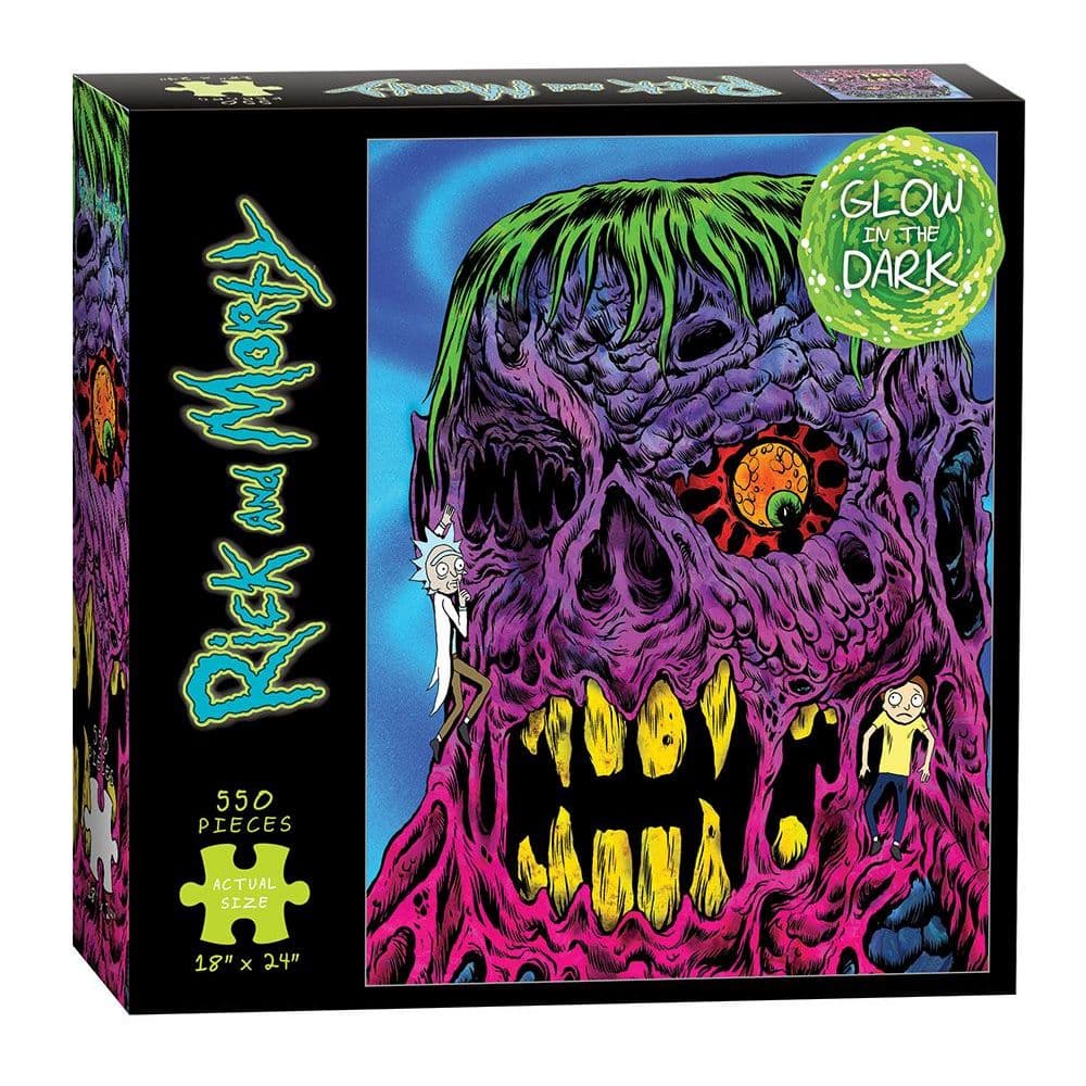 Rick and Morty Eye See You Glow 550 Piece Puzzle Main Image