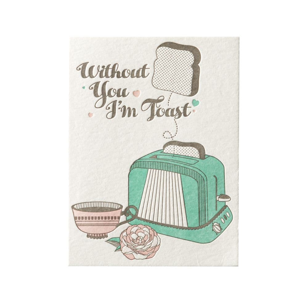 Retro Toast Valentine's Day Card First Alternate Image width="1000" height="1000"