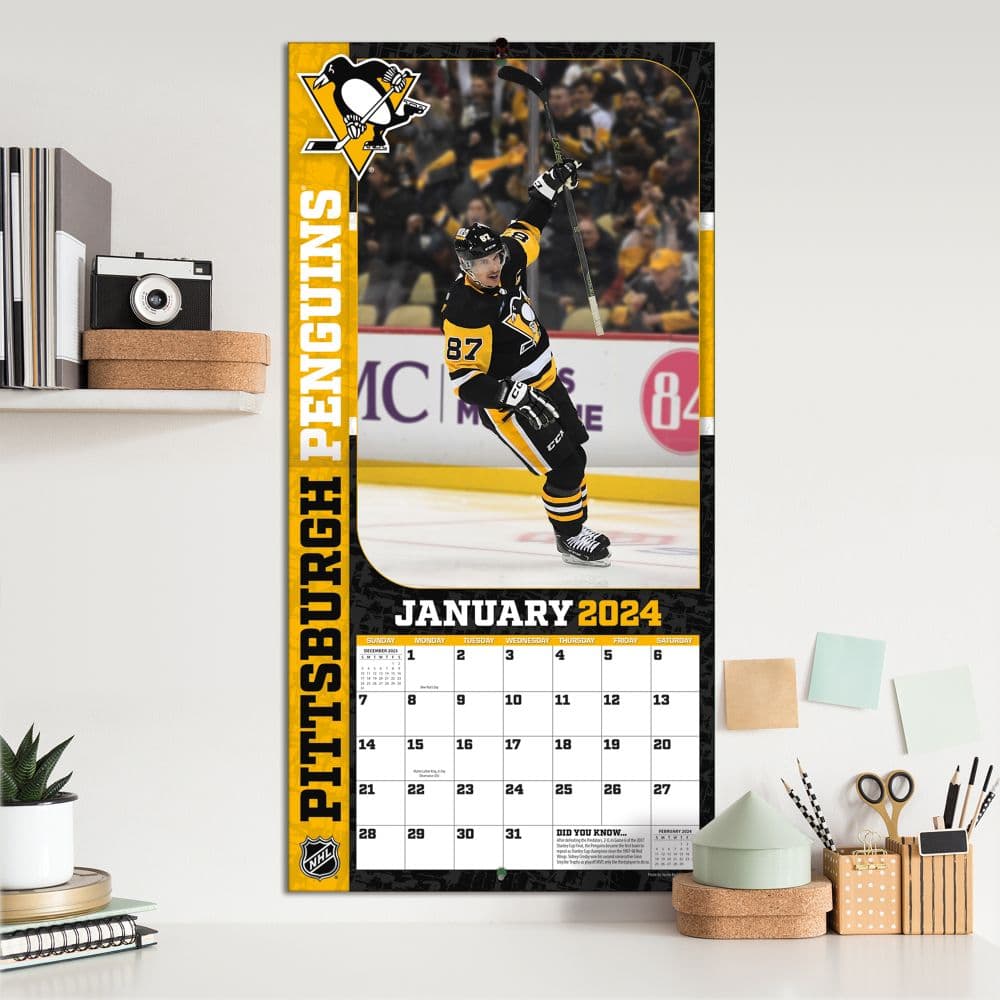 NHL Sidney Crosby 2024 Wall Calendar Alt4