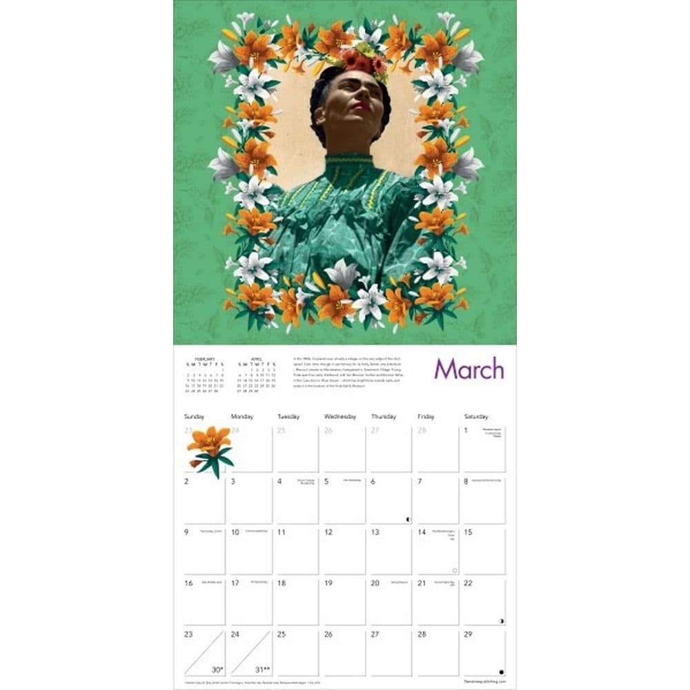 Frida Kahlo 2025 Wall Calendar Second Alternate Image