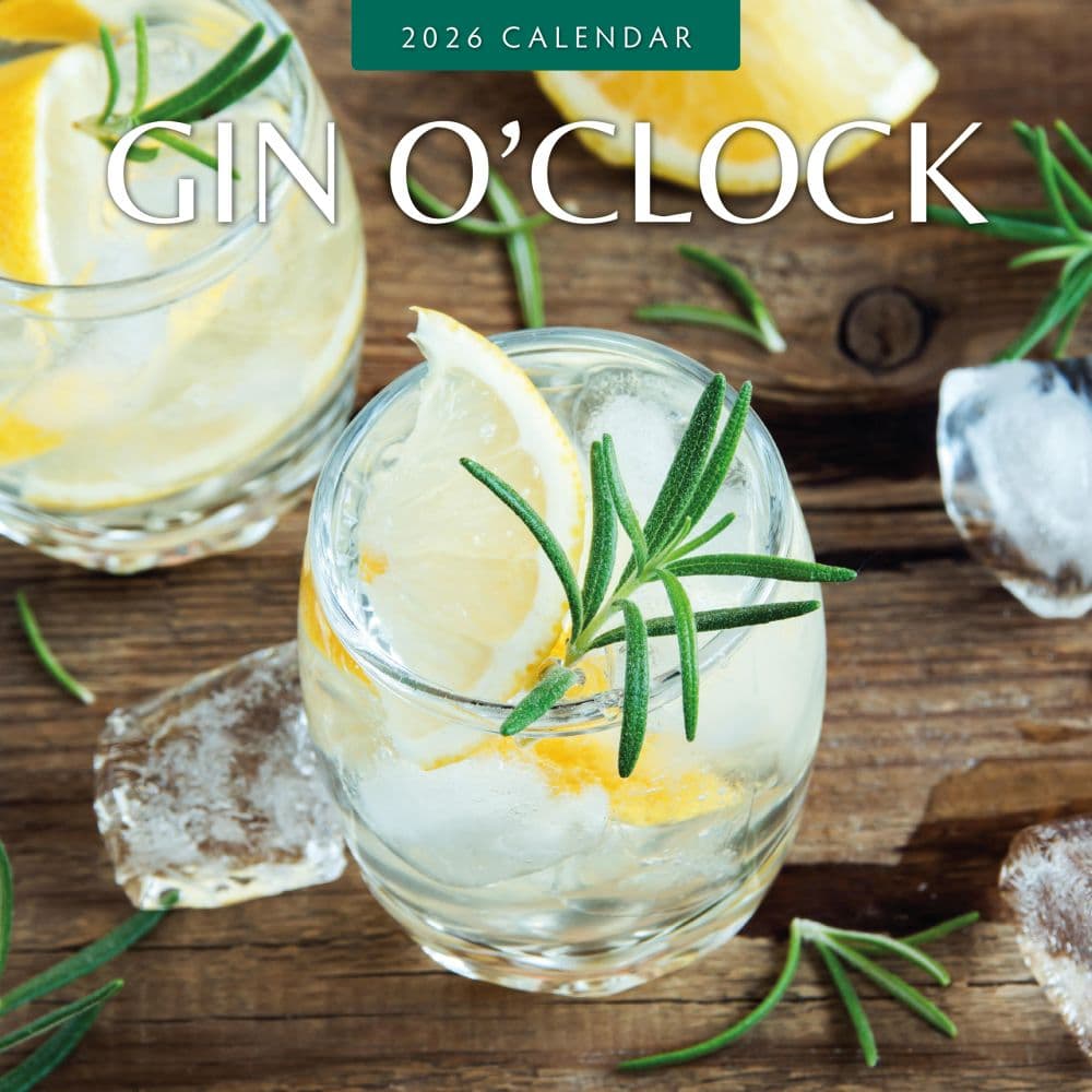 Gin OClock 2026 Wall Calendar Main Product Image