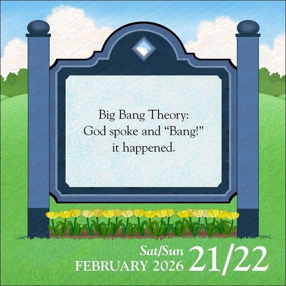 Church Signs 2026 Desk Calendar Fourth Alternate Image