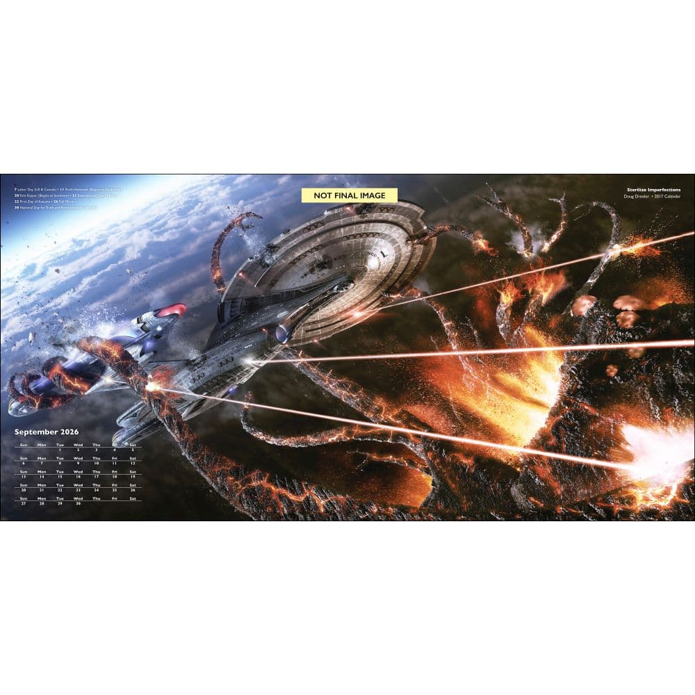 Star Trek Ships 2026 Wall Calendar Fourth Alternate Image
