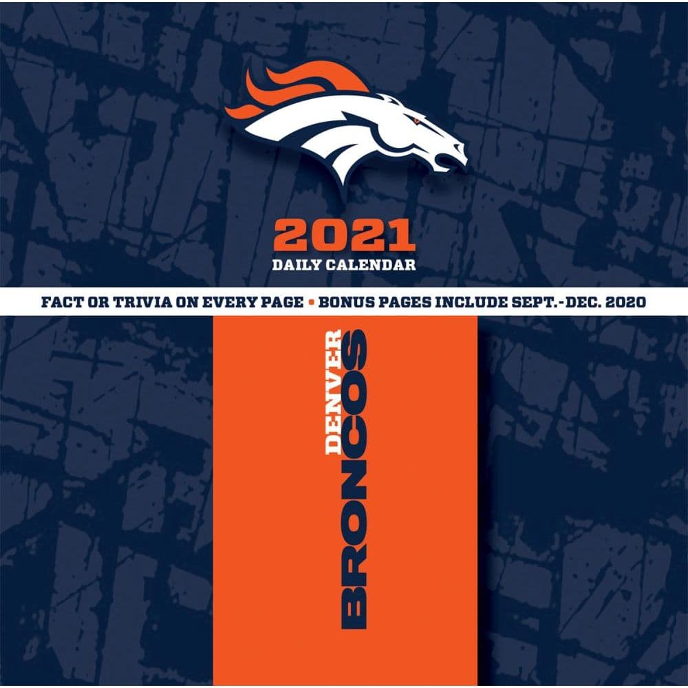 Denver Broncos Desk Calendar