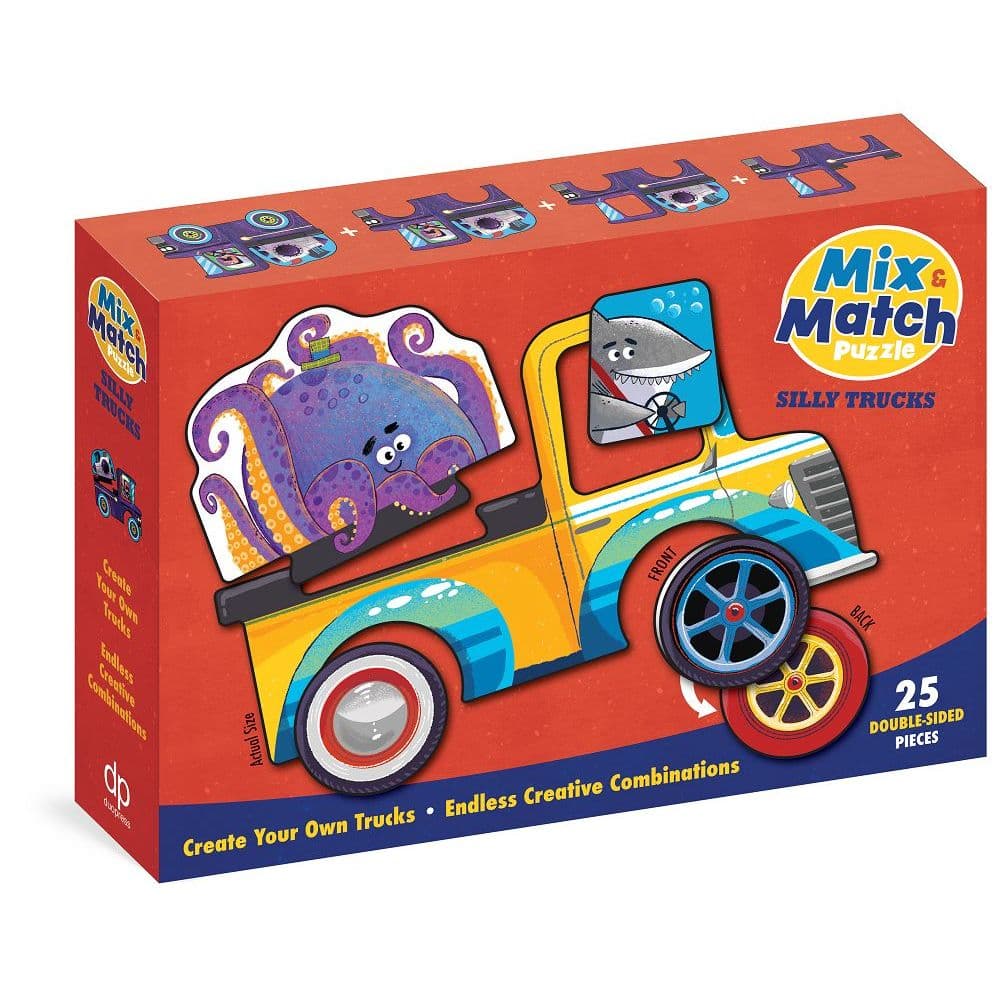 Silly Trucks Mix and Match Puzzle Main Image