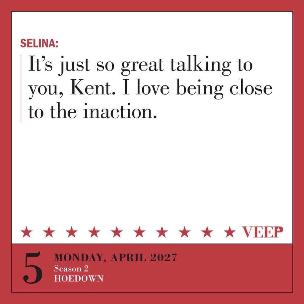 Veep 2027 Desk Calendar Second Alternate Image