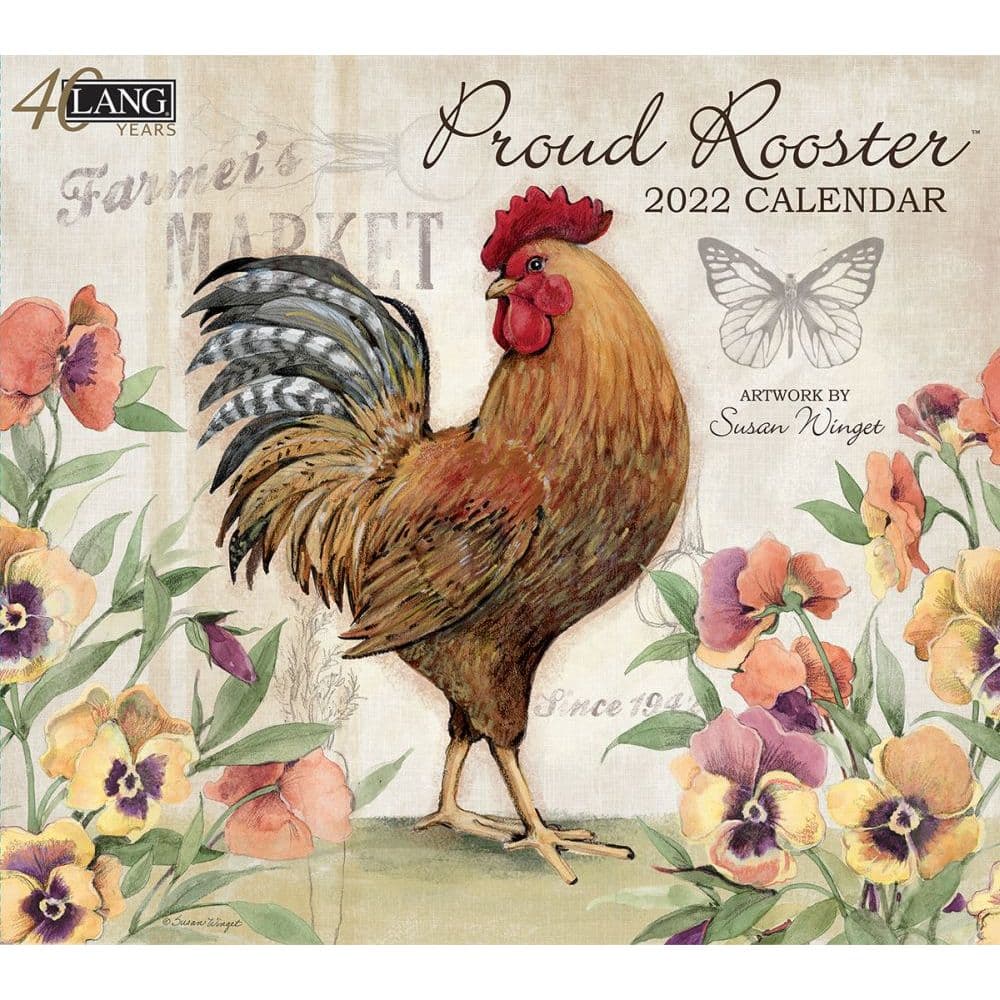 Proud Rooster 2022 Wall Calendar - Calendars.com