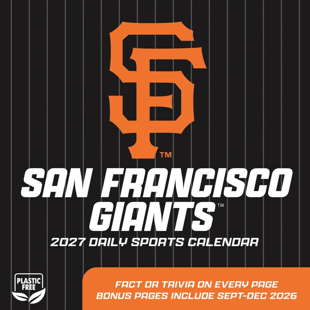 MLB San Francisco Giants 2027 Desk Calendar First Alternate Image
