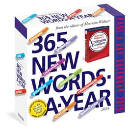 New Words 365 2025 Desk Calendar