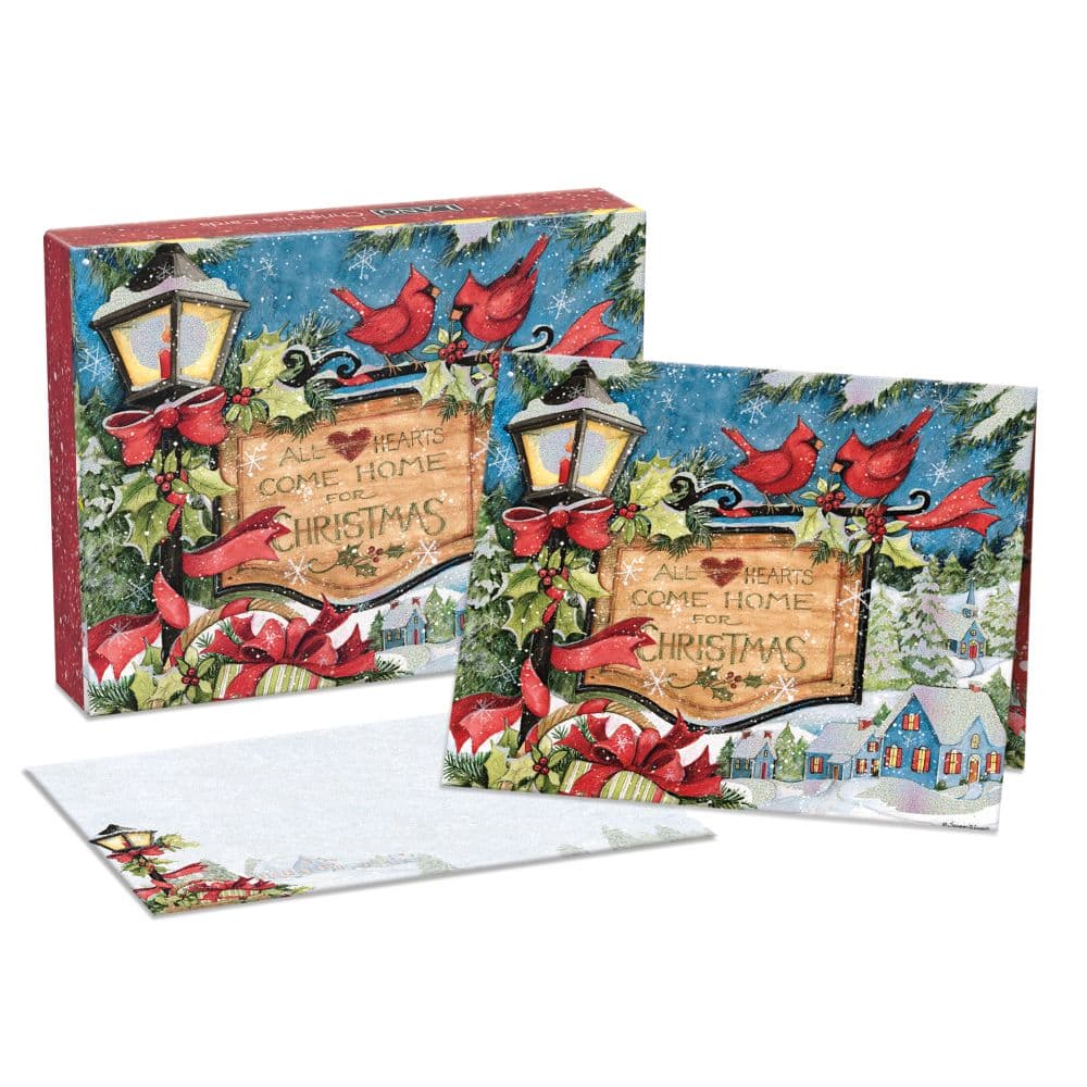 Hearts to Come Home Boxed Christmas Cards by Susan Winget Main Product Image