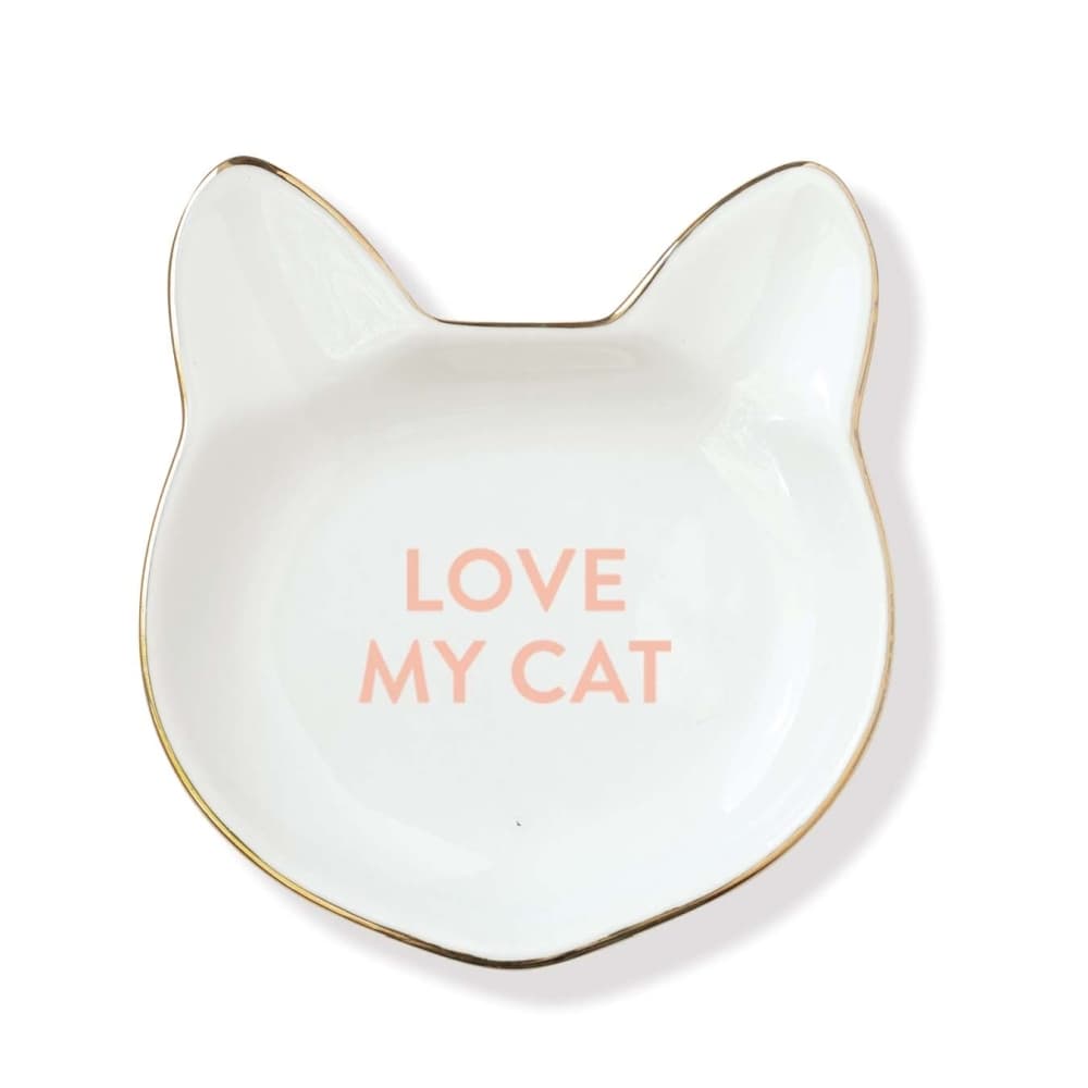 Cat Head Love Sculpted Tray