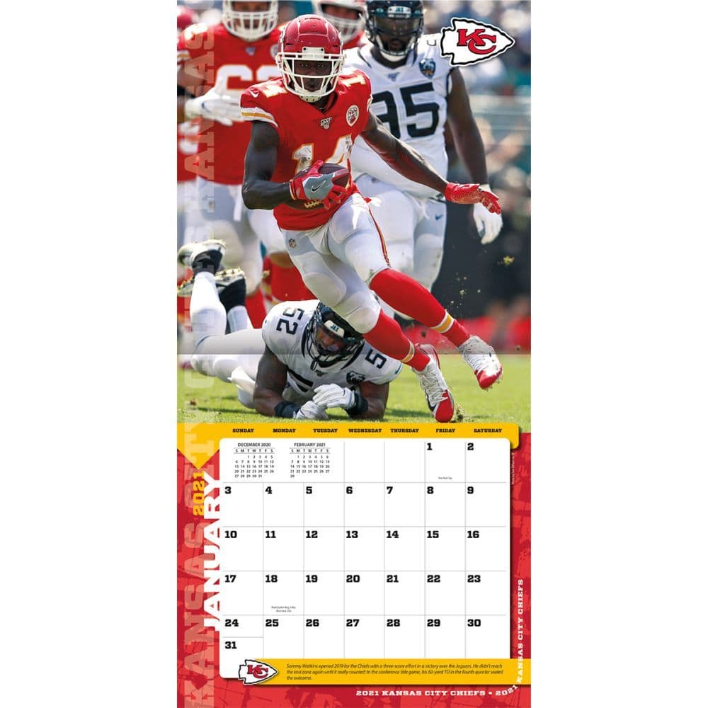 Kansas City Chiefs Wall Calendar Calendars