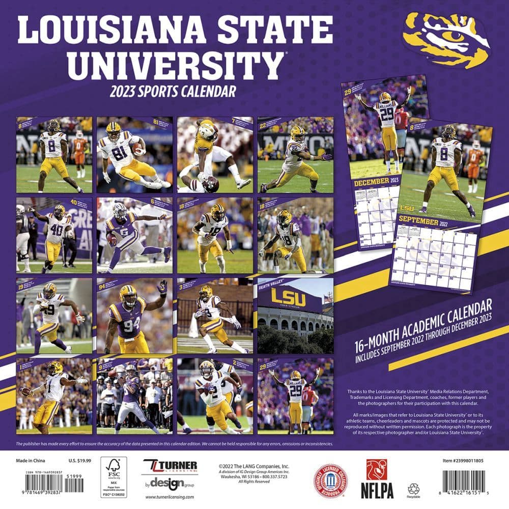 Lsu Law Calendar - Printable Calendar 2023