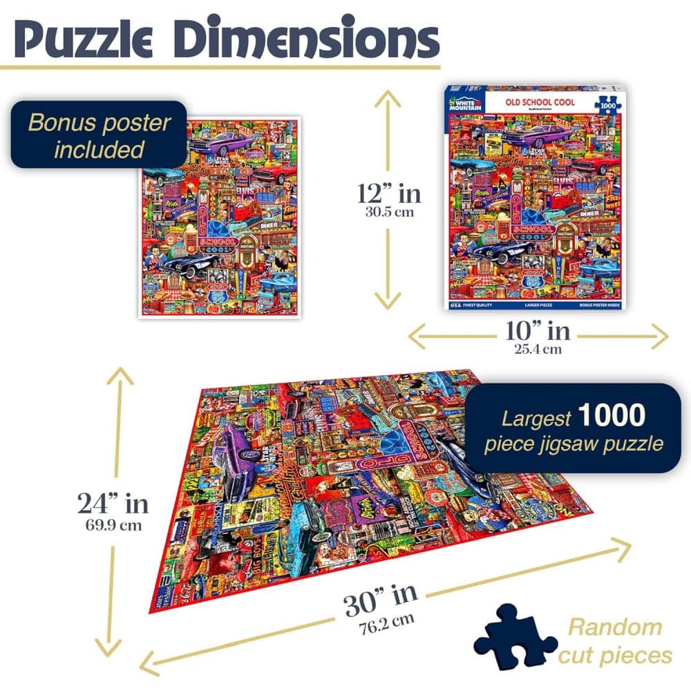 Old School Cool 1000 Piece Puzzle by Michael Fishel Second Alternate Image