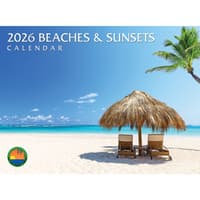 image Sunsets and Beaches Wall 2026 Wall Calendar Main Product Image