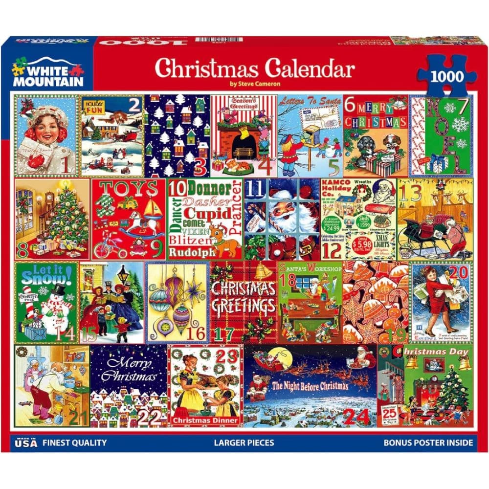 Christmas Calendar 1000pc Puzzle Main Product Image