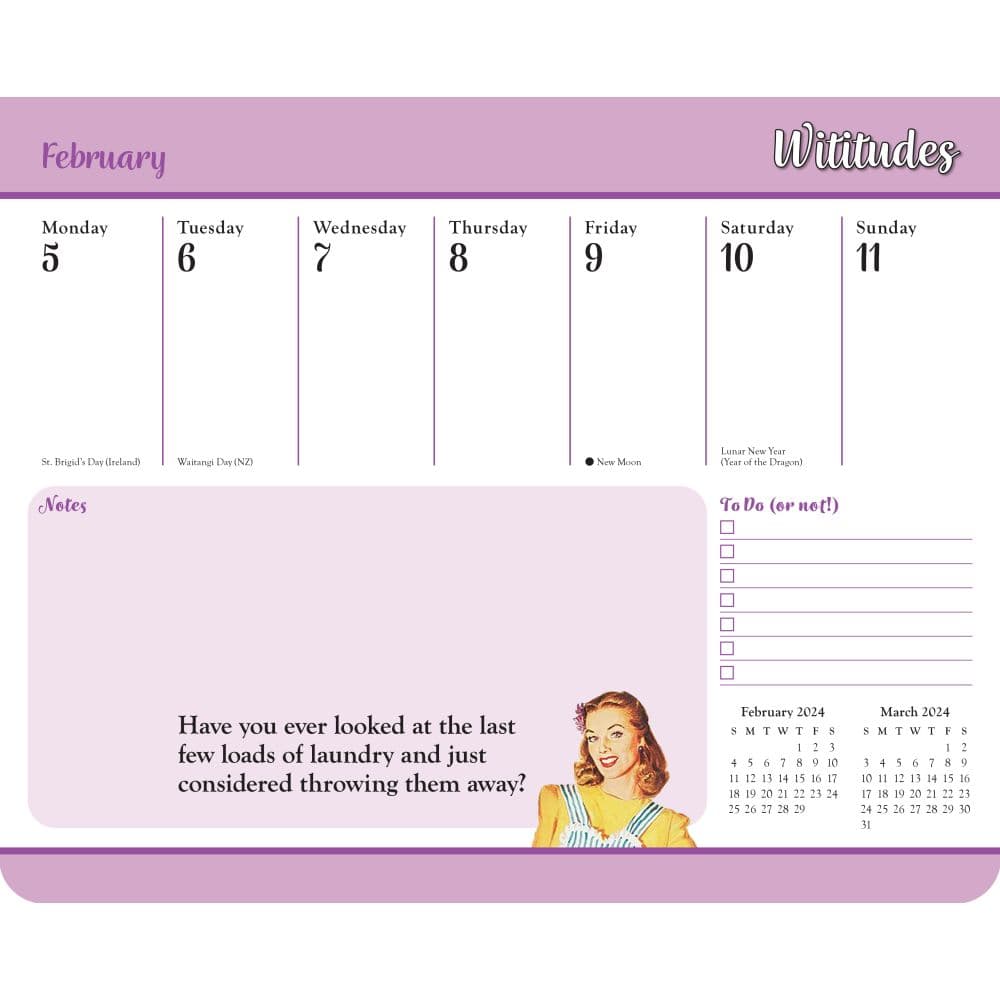 Wititudes 2024 Desk Pad