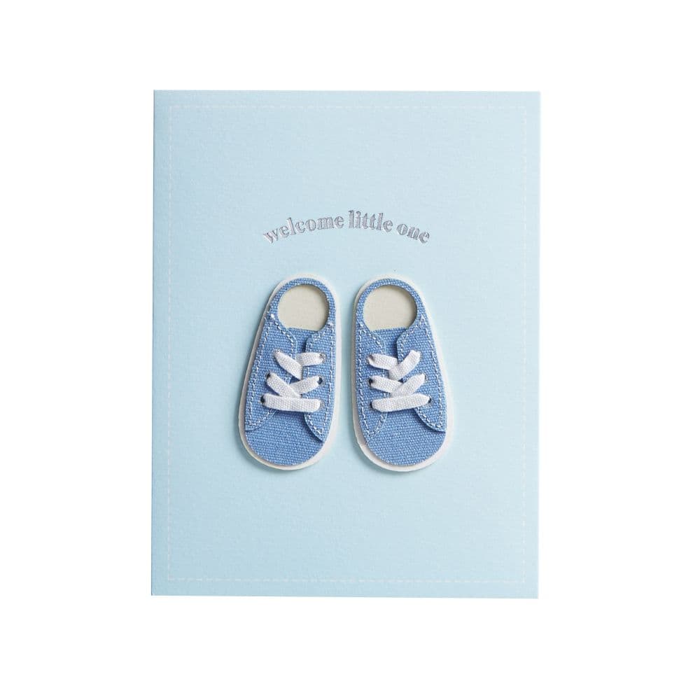 Baby Sneakers Boy New Baby Card First Alternate Image width="1000" height="1000"