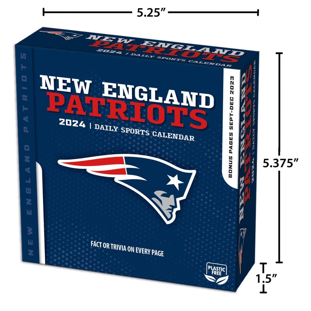 New England Patriots 2024 Desk Calendar