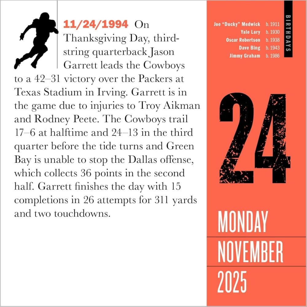 Sports 365 Facts 2025 Page-a-Day Desk Calendar Sixth Alternate Image