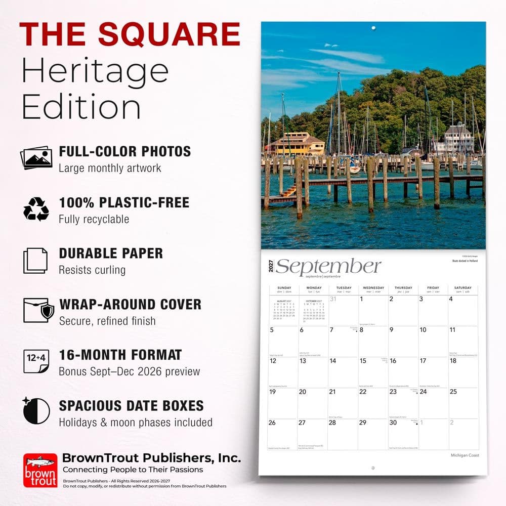 Michigan Coast 2027 Wall Calendar Fifth Alternate Image