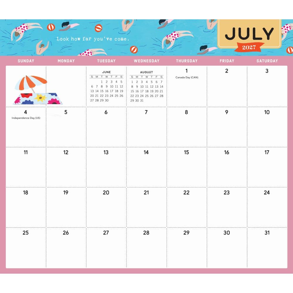 Go With the Flow A Magnetic Monthly 2027 Wall Calendar Third Alternate Image