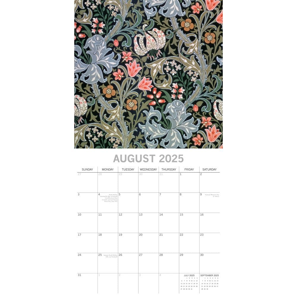 William Morris Rose 2025 Wall Calendar Third Alternate Image width=&quot;1000&quot; height=&quot;1000&quot;