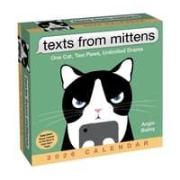 image Texts from Mittens the Cat 2026 Desk Calendar Main Image