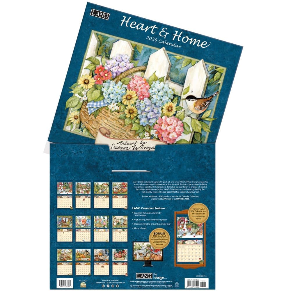 Heart and Home by Susan Winget 2025 Wall Calendar Sixth Alternate Image width=&quot;1000&quot; height=&quot;1000&quot;