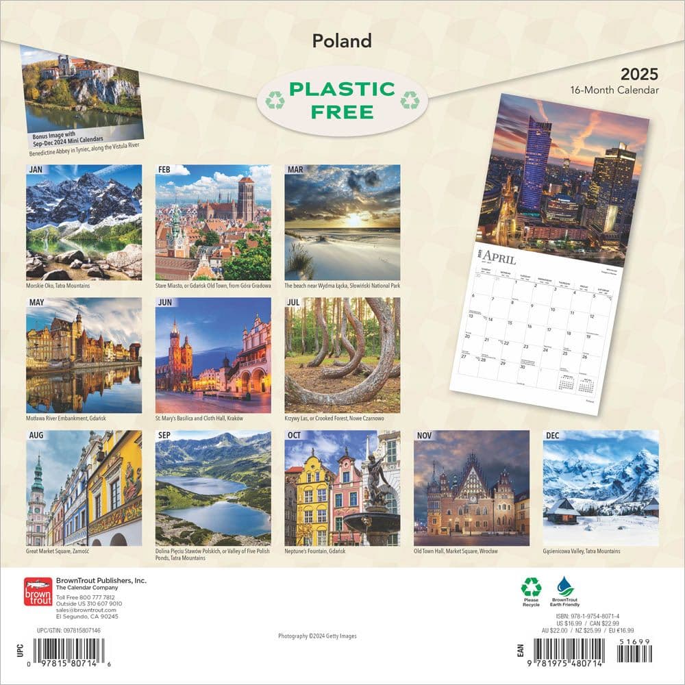 Poland 2025 Wall Calendar First Alternate Image